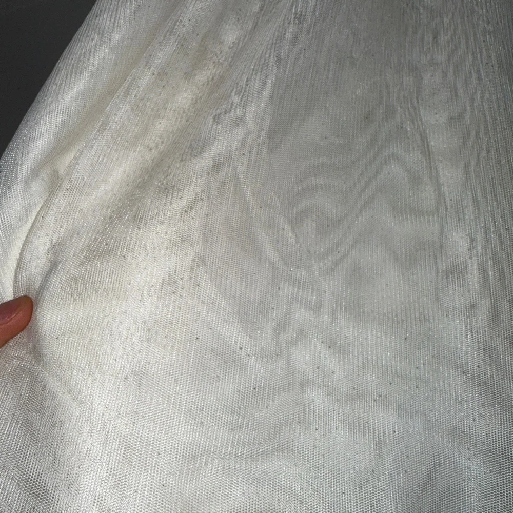 2/$15 H&M Kids White Sleeveless Dress with Silver Sparkle